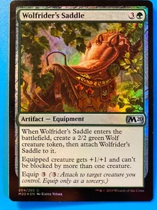 MTG 1x FOIL Wolfrider's Saddle Core Set 2020 M20 Magic the Gathering Card x1 NM - Picture 1 of 1