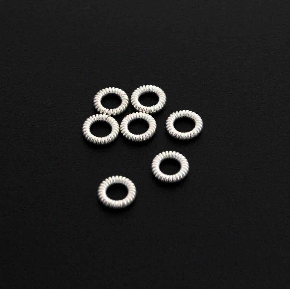 925 Argento Quota Intermedia Braccialetto A Catena Distanziale Perline Perline - Immagine 1 di 1