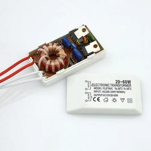 220V zu 12V Halogen Lampe elektronischer Transformator Treiber Netzteil - Bild 1 von 7