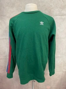 Adidas Originals Men's Green Sweatshirt Pullover Green Size M - Bild 1 von 8