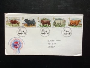 GB 1984 British Cattle FDC, Royal Mail Brand, Oban, Argyll Special Pmk (PM386) - Bild 1 von 1