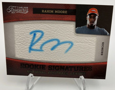 2011 RAHIM MOORE ROOKIE AUTO Timeless Treasures Card DENVER BRONCOS UCLA BRUINS
