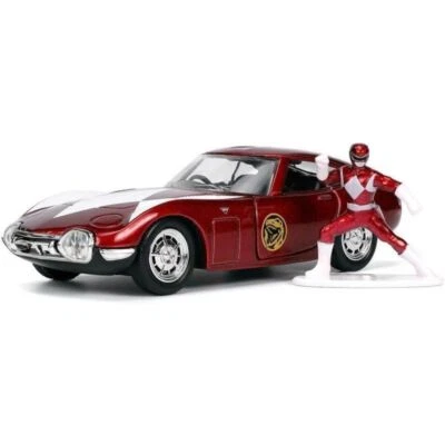 JADA TOYS - TOYOTA 2000GT 1967 con POWER RANGER rosso - 1/32 - JAD33074 - Immagine 1 di 4