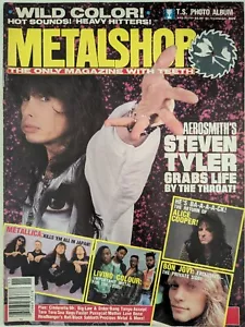 Metalshop Magazine November 1989 Aerosmith, Metallica, Law & Order, Bon Jovi VTG - Picture 1 of 16