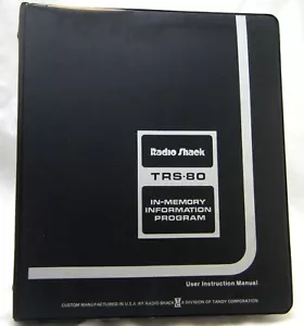 TRS-80 Microcomputer System In-Memory Information Program Cassettes and Manual - Picture 1 of 4