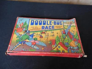 Vintage 20s 30s Doodle Bug Selchow & Righter Game - Picture 1 of 1