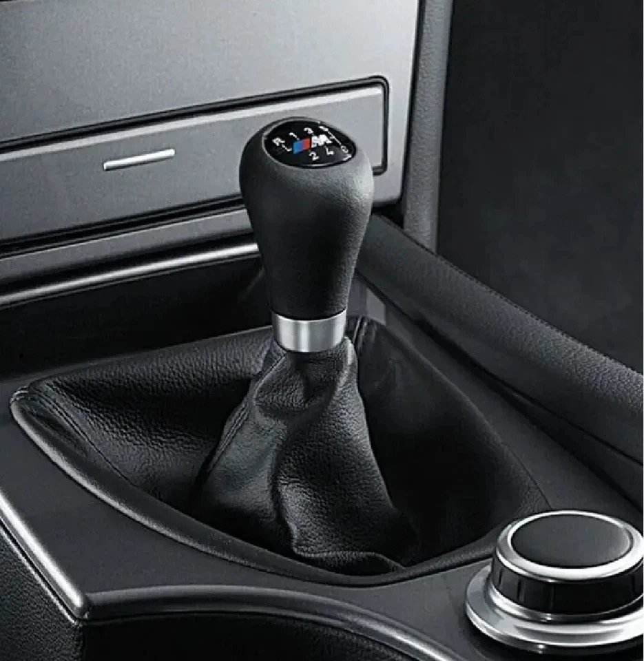 Original BMW M Leder Schaltknauf für alle BMW 3er E46 mit Schaltgetriebe - Bild 1 von 1