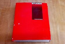 STUDER A807 Tape Deck Full Operating & Service Instructions Manual (1990)
