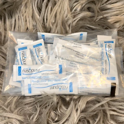 NUEVO Juego de 20 paquetes de enjuague sinusal sistema de lavado nasal Nasopure EXP: 08/2027 Foto 1 de 2