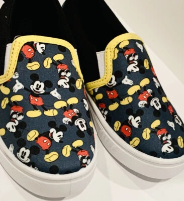 Disney Mickey Mouse Loafer Shoes Child 7/8 Ships FAST! - Image 1 of 4