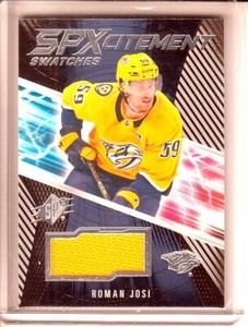  2018-19 SPx SPxcitement Swatches Roman Josi JERSEY - Nashville Predators