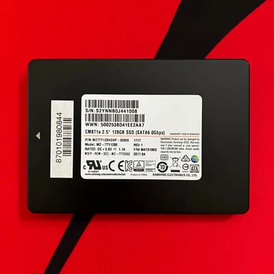 SSD Samsung 128Go SATA III (MZ-7TY1280 | MZ7TY128HDHP-00000) en parfait état - Photo 1/4