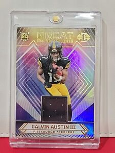 Calvin Austin lll 2022 Panini Illusions RC #GE-CA Great Expectations Holo Patch