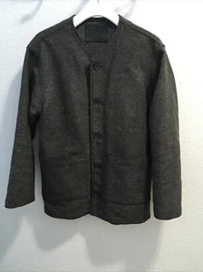 Naked & Famous Nep Stretch Twill Chore Coat Charcoal Size M - Picture 1 of 5