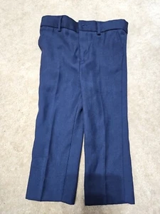 Ollies Place Formal Boy Toddler Pants Size 2 Navy Blue - EUC - Picture 1 of 5