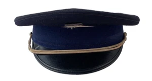 Vintage French National Police Officer Obsolete Hat Uniform Service Cap - Picture 1 of 11
