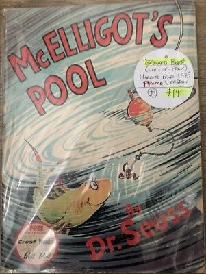 McElligot's Pool Classic Dr. Seuss 1975 Paperback Crest Promo Book RARE! OOP Vtg - Image 1 of 4