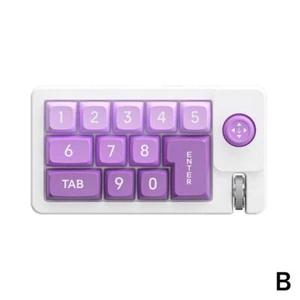 Mini USB-C Mechanical Numeric Keypad RGB Backlight Wired 13 Keys Numpad Ke D4P7 - Picture 1 of 18