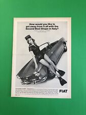 1966 FIAT 1500 SPIDER ORIGINAL VINTAGE PRINT AD ADVERTISEMENT PRINTED