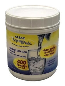 Clear DysphagiAide Thickener Powder - 400 Servings - Instant Thickener for Li... - Picture 1 of 4