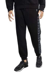EA7 Men's Logo Monogram Joggers, Black - Picture 1 of 6