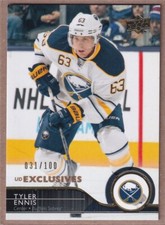 2014-15 Upper Deck Exclusives #21 Tyler Ennis /100 - Buffalo Sabres