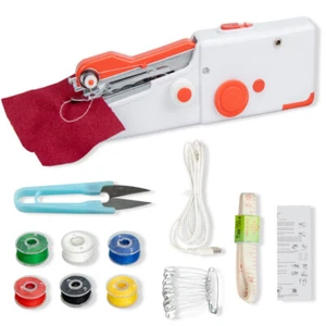 DIY Mini Electric Sewing Machine Stitch Portable Hand Cordless Travel Household - Picture 1 of 7
