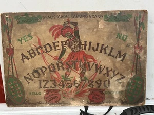 Black Magic Talking Ouija Board, Gift Craft 1940's Vintage Rare Halloween Spooky - Photo 1 sur 8