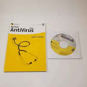 Symantec Norton AntiVirus 2002 User Guide & CD ROM Disk - Picture 1 of 3