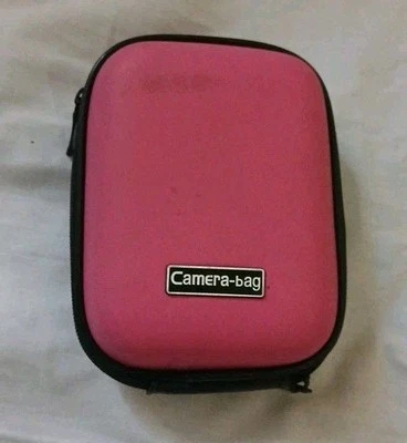 Portable Mini Travel Storage Camera Carrying Case Bag Shockproof Shell - Pink - Image 1 of 4