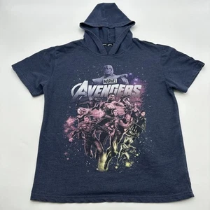 Marvel Avenger Hoddie T-Shirt Youth Boys XL Blue Graphic Print Logo…#29838 - Picture 1 of 8