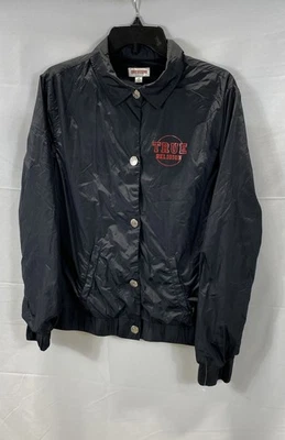 Chaqueta cortavientos True Religion negra para mujer talla L Foto 1 de 4