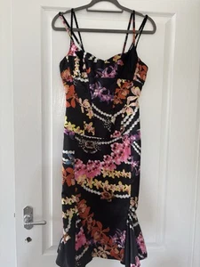 Roberto Cavalli ( JustCavalli) Woman’s Silk Floral Dress size IT 42 - Picture 1 of 13