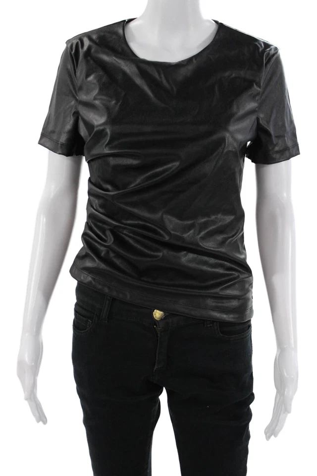 Camiseta básica negra manga corta Helmut Lang para mujer talla L Foto 1 de 4