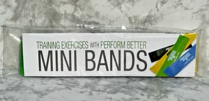 Versiegelt 4 Stück Perform Better Mini Bands - 9" x 2" Widerstandsschleife Übungsbänder - Bild 1 von 15