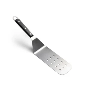 Griddle Spatula Slotted, Stainless Steel, Silver, 14.76 x 2.95 x 3.35" - Picture 1 of 5