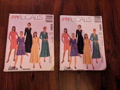 McCalls 8902 Easy Womens V-Neck Dress Empire Waist Princess Seam Size 4-18 UC FF - Image 1 of 3