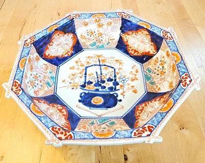 Early 20th c. Japanese Imari Octogonal Serving Dish Antique - Image 1 of 4