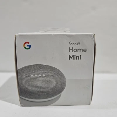 NEW SEALED- Google Home Mini Smart Speaker with Google Assistant Chalk- GA00210 - Image 1 of 4