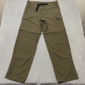 Pantalones Eddie Bauer Para Hombre 36x34 Verde Travex Convertible Nylon Cinturón Medida 36x33 - Imagen 1 de 22