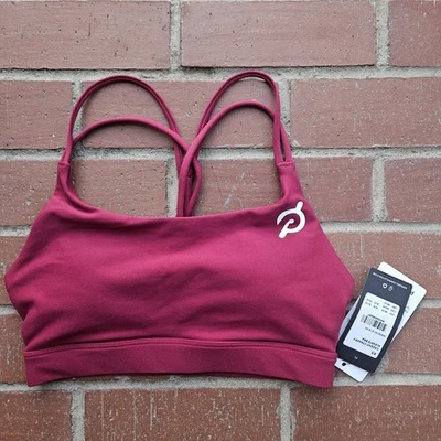 Peloton Cadent Strappy Elevate Sports Bra Womens Size XS Plum New NWT Gym - Image 1 of 4