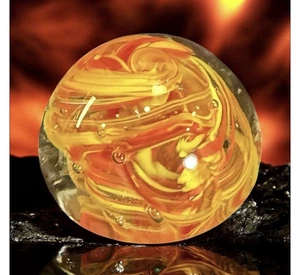Fire Glass Paperweight - Picture 1 of 6