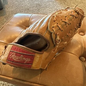 Vtg Mickey Mantle JG99 Rawlings Right Handed Baseball Glove 100% Nylon Sewn - Picture 1 of 18