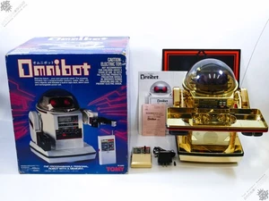 TOMY GOLD OMNIBOT PERSONAL HOME ROBOT REMOTE CONTROL RC VINTAGE SPACE TOY JAPAN - Picture 1 of 5