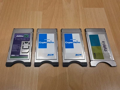 4x Mascom Irdeto Cryptoworks SCM DVB CI CAM Modul Karten easy.tv SIM - Bild 1 von 4