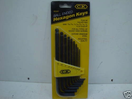 CK CEKA 4444 9PCE BALL END HEXAGON ALLEN KEY SET IMPERIAL - Image 1 of 1