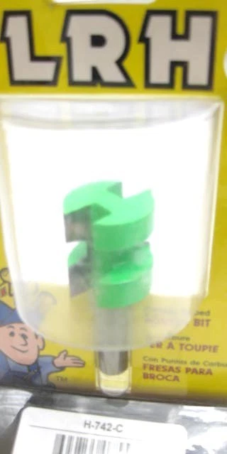 Broca modeladora de enrutador con punta de carburo LRH H-742-C ranura vástago de 1/2" Foto 1 de 1