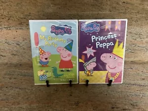 Peppa the Pig BUNDLE of TWO DVDs: My Birthday Party + Princess Peppa Nick Jr NEW - Picture 1 of 2