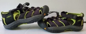 KEEN Newport H2 Little Kids' Water Hiking Sandals Black Green Size 13 - Preowned - Picture 1 of 10