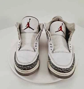 Nike Air Jordan 3 III Retro Salón de la Fama Katrina Hombres Talla 13 136064 116 para Reparación - Imagen 1 de 10